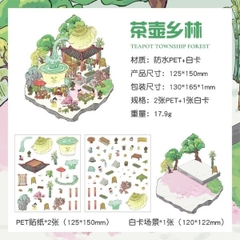 [ Set 50 Túi ] Sticker Trang Trí 3D / Hơn 50 Mẫu [ 13*19cm ] - 18516