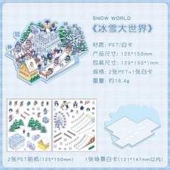 [ Set 50 Túi ] Sticker Trang Trí 3D / Hơn 50 Mẫu [ 13*19cm ] - 18516