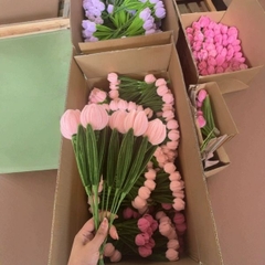 [ Set 20 Nhánh ] Hoa Tulip Kẽm Nhung - 18188