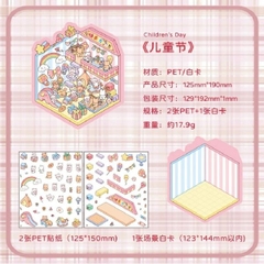 [ Set 50 Túi ] Sticker Trang Trí 3D / Hơn 50 Mẫu [ 13*19cm ] - 18516