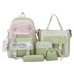 [ Set 2 Bộ ] Balo 5 Món [ 42*13*30cm -1 Bộ 5 Món ] - 935297