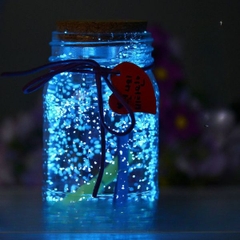 [ Set 10 Cái ] Bình Đựng Sao Dạ Quang [ Giao Nhiều Màu -  Chỉ Bình Và Nắp ] - 96143