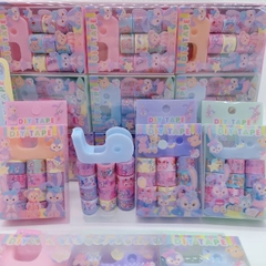 [ Hộp 36 Box ] Washi Tape + Đồ Kéo STITCK [ 1 Box 9 Cuộn ] - 96596