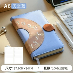 [ Set 4 Quyển ] Sổ Tay Kế Hoạch [ A6 - Bìa Da - Giấy 100G ] - 16323