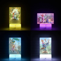 [ Set 2 Cái ] Đèn Ngủ Zootopia [ Kèm Dây Nguồn / Remote / Hộp Màu ] - 19780