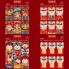 [ Set 400 Xấp ] Lì Xi [ Xấp 6 Bao / Chọn Hoặc Mix 1 Mẫu Tối Thiểu 40 Xấp ] - 20537