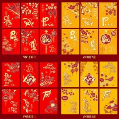 [ Set 100 Xấp ] Lì Xì [ Xấp 6 Cái / Size Nhỏ ] - 20614