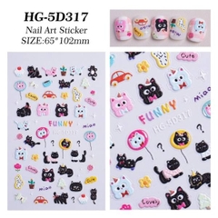 [ Set 20 Tấm ] Sticker Dán Nail [ Nhiều Mẫu ] - 21854