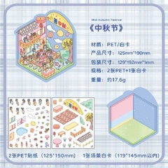 [ Set 50 Túi ] Sticker Trang Trí 3D / Hơn 50 Mẫu [ 13*19cm ] - 18516