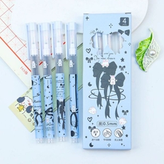 [ Set 10 Hộp ] Bút Bi [ 0.5mm - Đen - 1 Hộp 4 Cây ] - 95653
