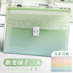 [ Set 4 Túi ] Đựng Hồ Sơ Dung Tích Lớn[ A4 - 13 Ngăn ] - 96765