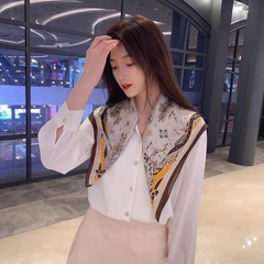 [ Set 10 Cái ] Khăn Lụa Vuông Hàn Quốc [ 70*70cm - Không Hôp ] - 18110