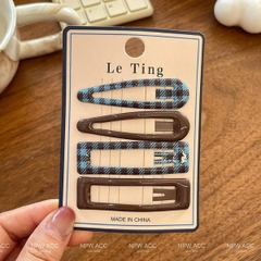 [ Set 10 Vỉ ] Kẹp Tóc [ Vỉ 4 Cái ] - 19821