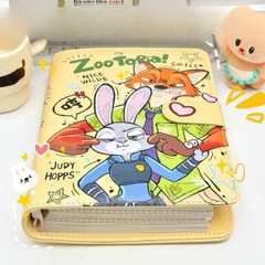 [ Set 5 Quyển ] Sổ Còng Bìa Da Zootopia [ A6 ] - 20071