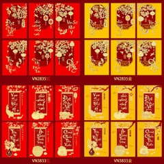 [ Set 100 Xấp ] Lì Xì [ Xấp 6 Cái / Size Nhỏ ] - 20614