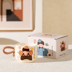 [ Set 2 Cái ] Ly Cốc Sứ [ Hộp Đẹp ] - 95564