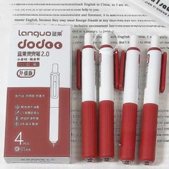 [ Set 10 Hộp ] Bút Bi Gel Doudou 2.0 [ 0.5mm - Đen - 1 Hộp 4 Cây ] - 95856