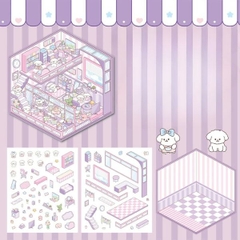 [ Set 12 Túi ] Sticker Trang Trí 3D [ 12.2*13.1cm ] - 96228