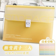 [ Set 4 Túi ] Đựng Hồ Sơ Dung Tích Lớn[ A4 - 13 Ngăn ] - 96765