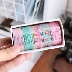 [ Set 6 Hộp ] Washi Tape [ Hộp 5 Cuộn ] - 16704