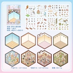 [ Set 12 Bộ ] Sticker Trang Trí 3D [ 1 Bộ 8 Khung Cảnh ] - 19993