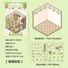 [ Set 50 Túi ] Sticker Trang Trí 3D / Hơn 50 Mẫu [ 13*19cm ] - 18516