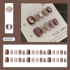 [ Set 5 Hộp ] Nail [ 30 PCS - Kèm Dụng Cụ Dán ] - 16549