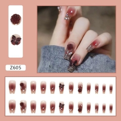 [ Set 5 Hộp ] Nail Giá Rẻ [ 24 PCS - Kèm Dụng Cụ Dán ] - 16572