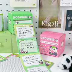 [ Set 10 Hộp ] Giấy Note Rút Panda Dodo | 210 Tờ - 920041