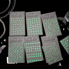 [ Set 12 Túi ] Sticker Dán Nail Dạ Quang - 920058
