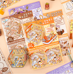 [ Set 12 Quyển ] Sổ Tay Trang Trí Sticker 3D Capybara - 920332