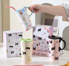 [ Set 2 Cái ] Ly / Cốc Sứ ( Hộp Màu ) - 920394