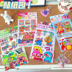 [ Set 12 Túi ] Sticker Cute ( 1 Túi 4 Miếng ) - 920500