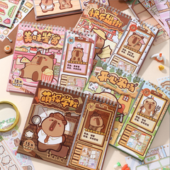 [ Set 5 Quyển ] Sổ Sticker Trang Trí Capybara ( 15 Chủ Đề ) - 920562