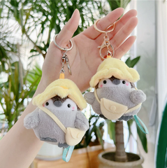 [ Set 5 Cái ] Móc Khóa Gấu Bông ( Khóa Vàng ) - 920884
