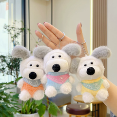 [ Set 6 Cái ] Móc Khóa Gấu Bông ( Khóa Trắng ) - 920897