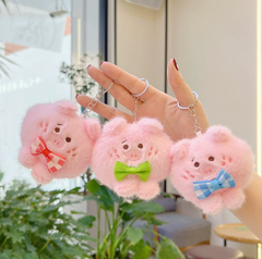 [ Set 6 Cái ] Móc Khóa Gấu Bông ( Khóa Trắng ) - 920898