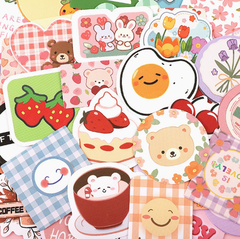 [ Set 10 Túi ] Sticker PVC Cute ( 1 Túi 82 Miếng ) - 920928