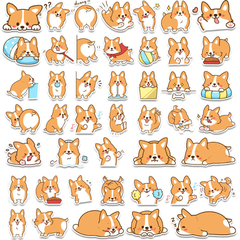[ Set 10 Túi ] Sticker PVC Mèo Cute ( 1 Túi 50 Miếng ) - 920931