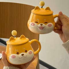 [ Set 2 Cái ] Cốc Nước Cún Cute [ Hộp Đẹp ] - 921168