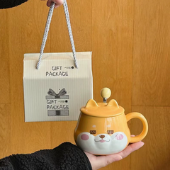 [ Set 2 Cái ] Cốc Nước Cún Cute [ Hộp Đẹp ] - 921168