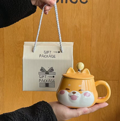[ Set 2 Cái ] Cốc Nước Cún Cute [ Hộp Đẹp ] - 921168