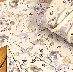 [ Set 10 Gói ] Giấy Gói Quà Cute 50 x 70 cm ( 1 Gói 6 Tờ ) - 921239