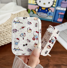 [ Set 5 Cái ] Gương Kèm Lược Hello Kitty - 921328