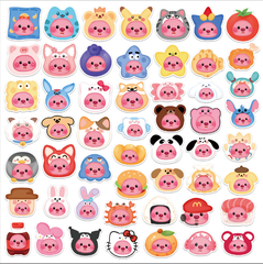[ Set 10 Gói ] Sticker Hải Ly Loppy ( 1 Gói 50 Miếng ) - 921438