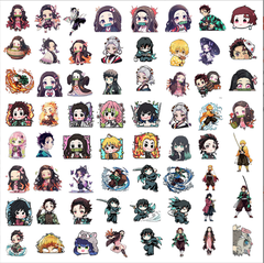 [ Set 10 Gói ] Sticker Anime Demon Slayer ( 1 Gói 64 Miếng ) - 921440