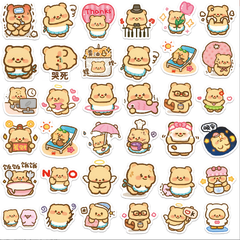 [ Set 10 Gói ] Sticker Gấu Mật Ong ( 1 Gói 100 Miếng ) - 921444