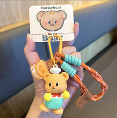 [ Set 4 Cái ] Móc Khóa Gấu Mật Ong - 921457