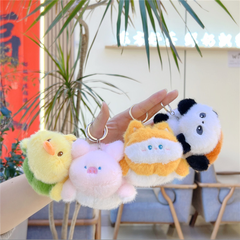 [ Set 5 Cái ] Móc Khóa Gấu Bông ( Khóa Vàng ) - 921521