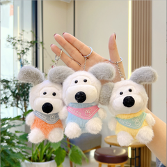 [ Set 5 Cái ] Móc Khóa Gấu Bông ( Khóa Trắng ) - 921525